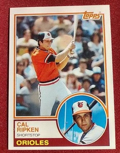 lot 98 image: 1983 Topps 2nd Year Cal Ripken Card