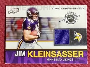 lot 99 image: Jim Kleinsasser Game Worn Jersey Card