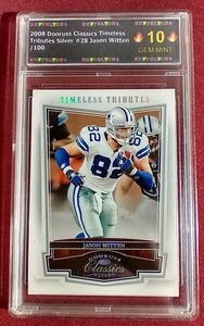 lot 102 image: Slabbed 2008 Donruss Classics Jason Witten Card - #d100