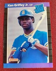 lot 106 image: 1989 Donruss Ken Griffey Jr. Rookie Card