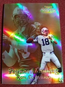 lot 108 image: 1999 Topps Gold Label Peyton Manning Card (2nd Year)