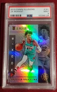 lot 110 image: 2019 Panini Illusions Ja Morant Rookie Card - PSA 9