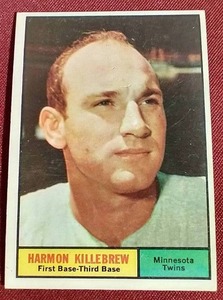 lot 118 image: 1961 Topps Harmon Killebrew Card