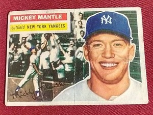 lot 122 image: 1956 Topps Mickey Mantle