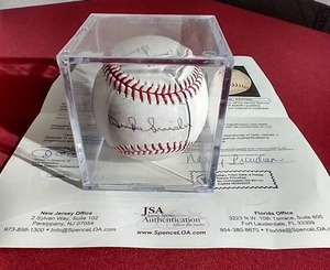 lot 123 image: Autographed Duke Snider Baseball - With Other Sigs & Full Letter of Authenticity
