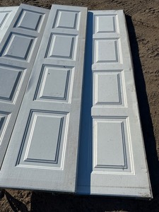 4-Panel 9x7 Aluminum Garage Door Set