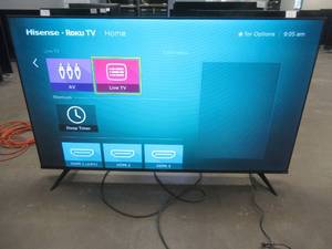 lot 64 image: Hisense 65-Inch Class R6 Series Dolby Vision HDR 4K UHD Roku Smart TV with Alexa Compatibility (65R6G)