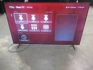 lot 72 image: TCL 55 Class 4-Series 4K UHD HDR Smart Roku TV  55S455