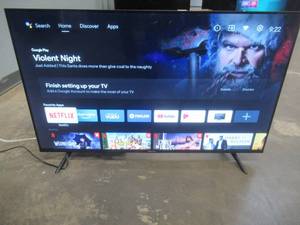 lot 74 image: Hisense 43-Inch 43H5500G Full HD Smart Android TV with Voice Remote (PURPLE SPOTS, SEE PHOTOS)