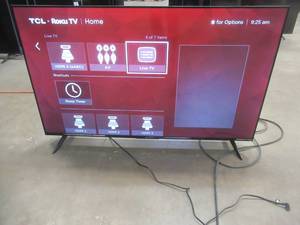 lot 76 image: TCL 55 Class 4-Series 4K UHD HDR Smart Roku TV  55S455