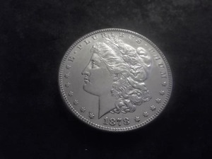 1878 Morgan Silver Dollar 7 Over 8 Tailfeathers Strong Version