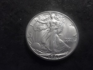 1947 D Walking Liberty Silver Half Dollar