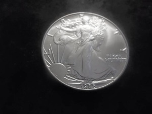 1988 US American Eagle 1 Oz. 99.9 Fine Silver MS From BU Roll.