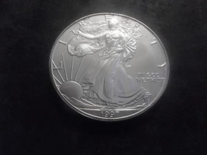 1997 US American Eagle 1 Oz. 99.9 Fine Silver MS From BU Roll.