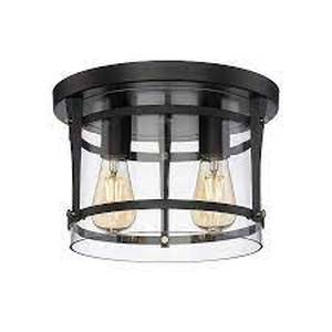 lot 27 image: OVE Decors Joakim 2-Light Flush Mount