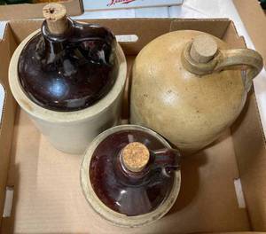 Three Stoneware Jugs, Set of Four Coasters, a Nutcracker Bowl and More