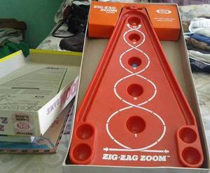 Vintage 1970 Ideal Zig-Zag Zoom Game in Original Box and a Vintage Science Fair AM FM Radio Kit
