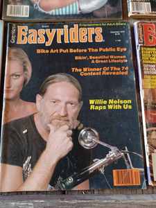 A Dozen Vintage Easy Rider Magazines from the 1970s and 1980s