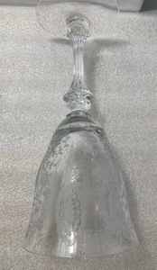 Three Groups of Ornate and Etched Stemmed Glasses