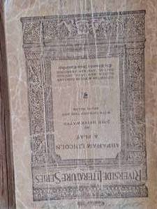 Literary Classics Riverside Literature Series - Abraham Lincoln A Play Copyright 1927, Stories of Early American History 1913