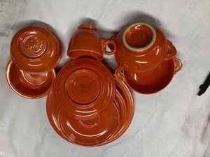 Radioactive Red Fiesta Dishes