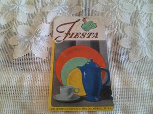 Original Fiesta Price List from August 1, 1941, Home-Makers had to Order the Pieces and Sets they wanted from this brochure