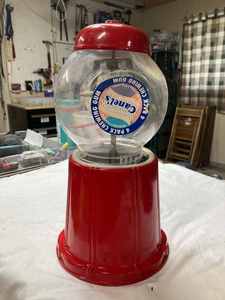 Two Contemporary Gumball Machines (One has a Plastic Globe)
