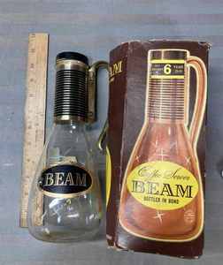 1972 Paul Lux Liquor Decanter with a Broken Cork and a Beam Coffee Server with Original Box