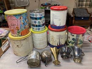 Vintage Trays, Tins, Utencils and Kitchen Items