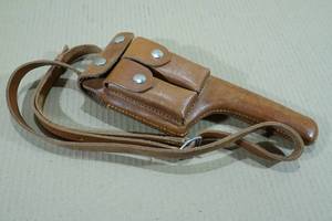 lot 106 image: Light Brown Leather Pistol Holster