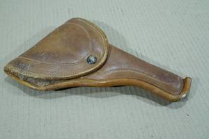 lot 120 image: Lined Brown Leather Pistol Holster