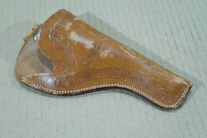 lot 122 image: V.L. & A. Brown Leather Pistol Holster