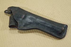 lot 125 image: Vintage Dark Brown Leather Pistol Holster