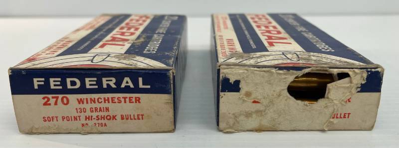 Misc. Vintage Ammo Boxes 4 Just Brass Casings 1 357 Empty Box