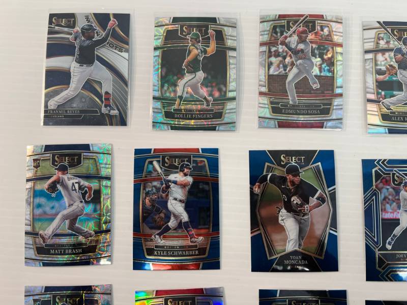 Group Of Panini Select Baseball Cards