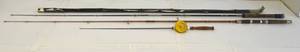 Group Of Antique Fishing Poles Including Heddon Mark Golden Fly Rod, Cane Pole And More