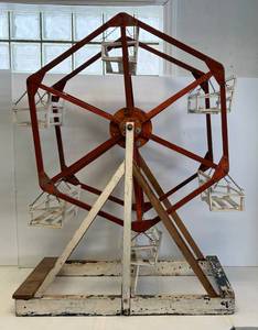 Large Hand Made Wodden Working Ferris Wheel (Can Be Motorized. Motor Included)