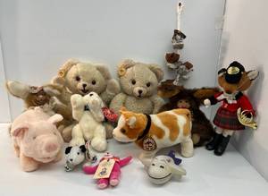 Group Of Misc. Antique Stuffed Animals