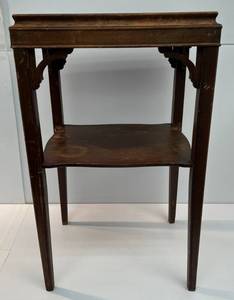 Antique Wood Smoke Table Needs Restoration 16W x 27 14 T x 13 12 D