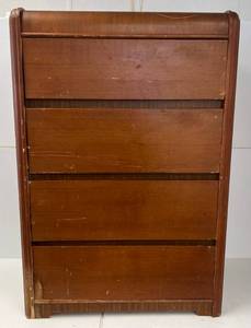 Vintage Wooden Four Drawer Dresser Needs Some TLC  (Dove Tail Drawers) 45T x 31W x 18D