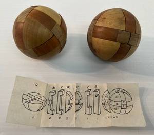 Two Japanese Wood Puzzles