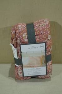lot 215 image: Threshold Standard Reversible Printed Voile Pillow Sham