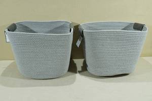 lot 238 image: 2 Threshold Storage Baskets -14x13x11