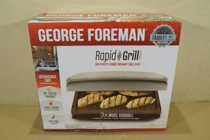 lot 8 image: George Foreman Rapid Grill -Family Size