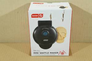 lot 9 image: Dash Mini Waffle Maker -Skull Shaped