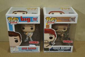 lot 33 image: 2 Pop Movies Vinyl Figures -Josh Baskin (797) & Chuck Noland (792)