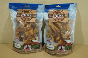 lot 58 image: 2 Packs Loving Pets Pig Ear Strips