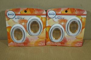 lot 66 image: 2 Packs Febreze Small Spaces Air Freshner Refills -Peach