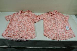 lot 136 image: 2 Cat & Jack DinosaurIsland Theme Shirts -Boys 1214