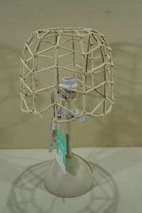 lot 147 image: Pillowfort Table Lamp -Brown Wood Painted Finish